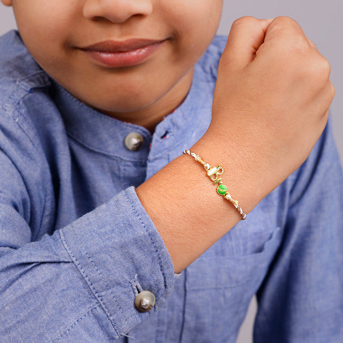 Golden Cricketer Bro Kids Rakhi — image 2