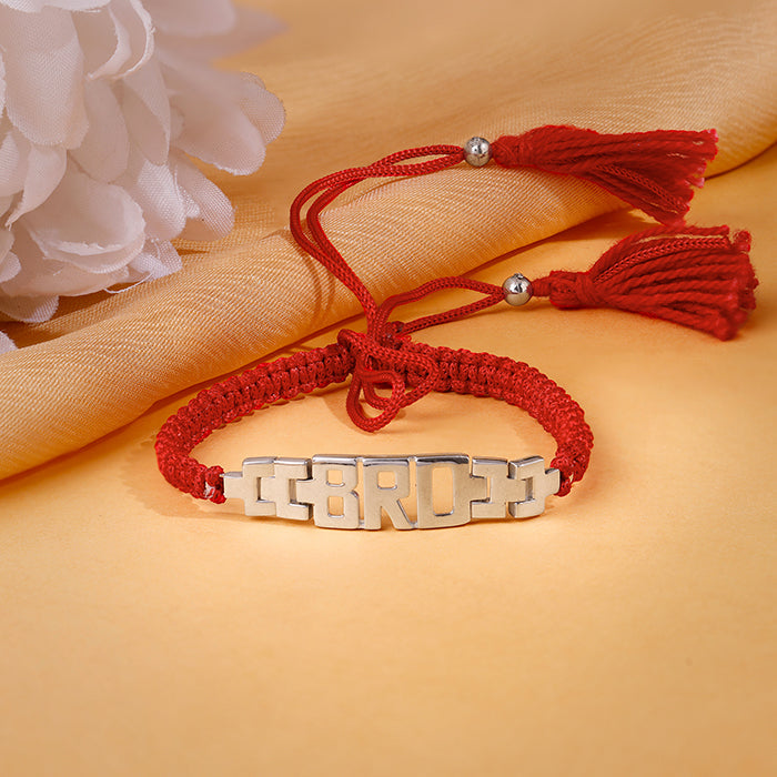 Silver Cool Bro Rakhi — image 1