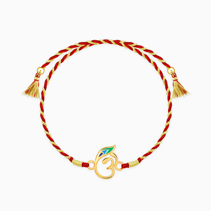 Golden Divya Om Rakhi — image 3