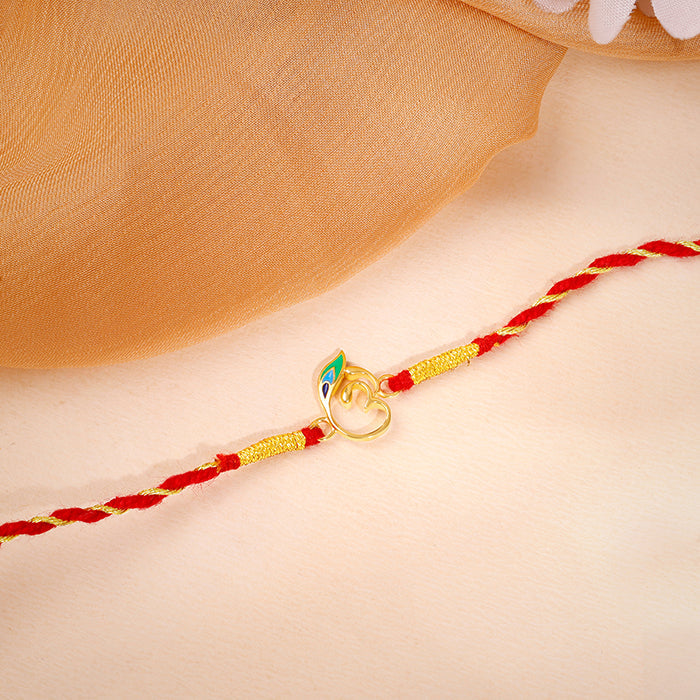 Golden Divya Om Rakhi — image 1