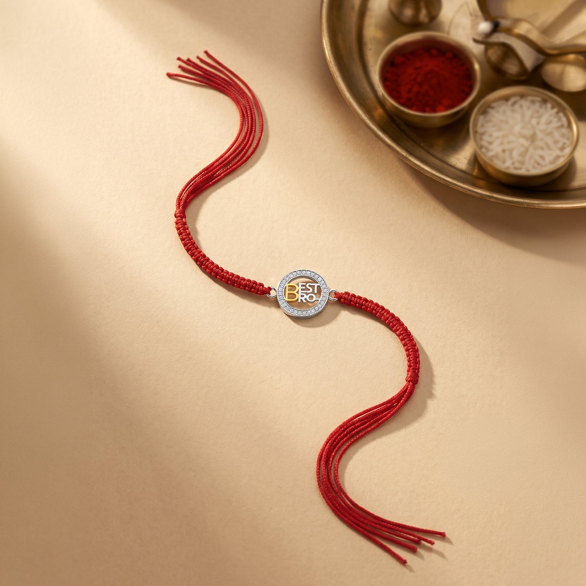 Silver Best Brother Rakhi — image 1