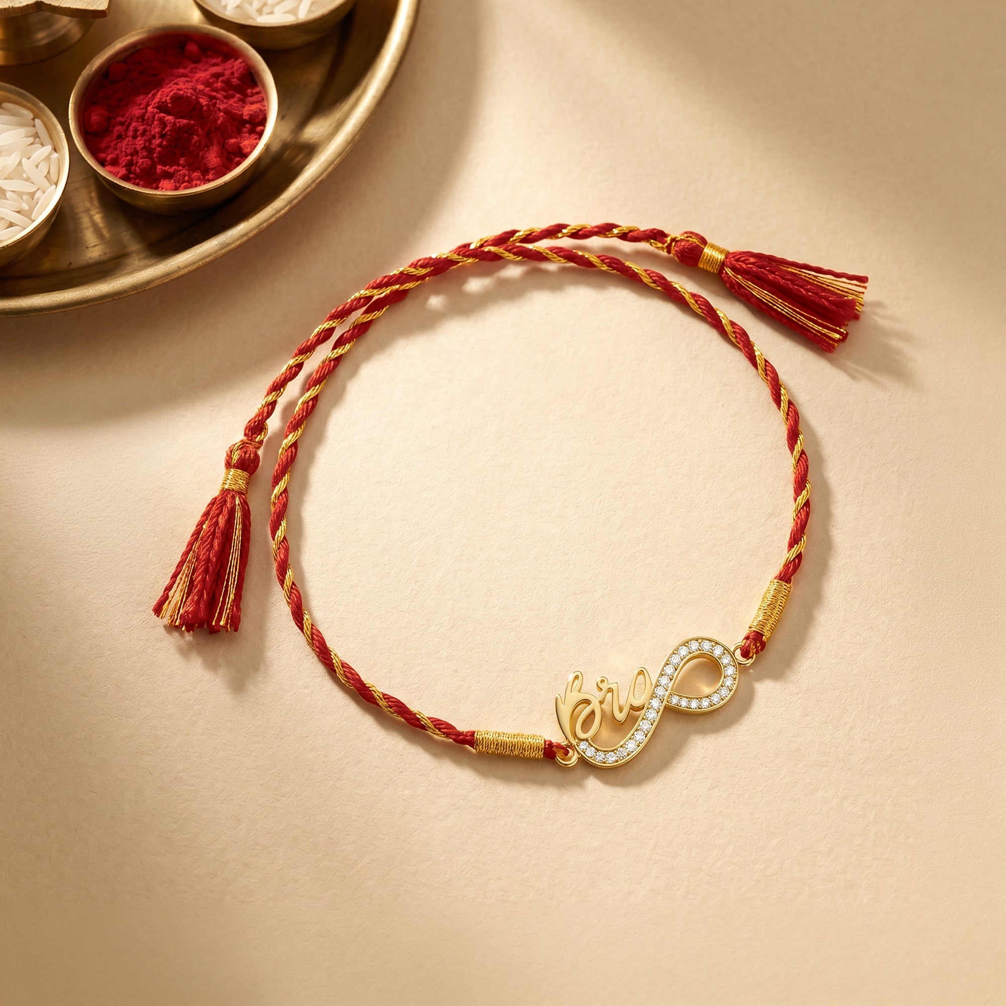 Golden Infinity Brother Rakhi — image 1