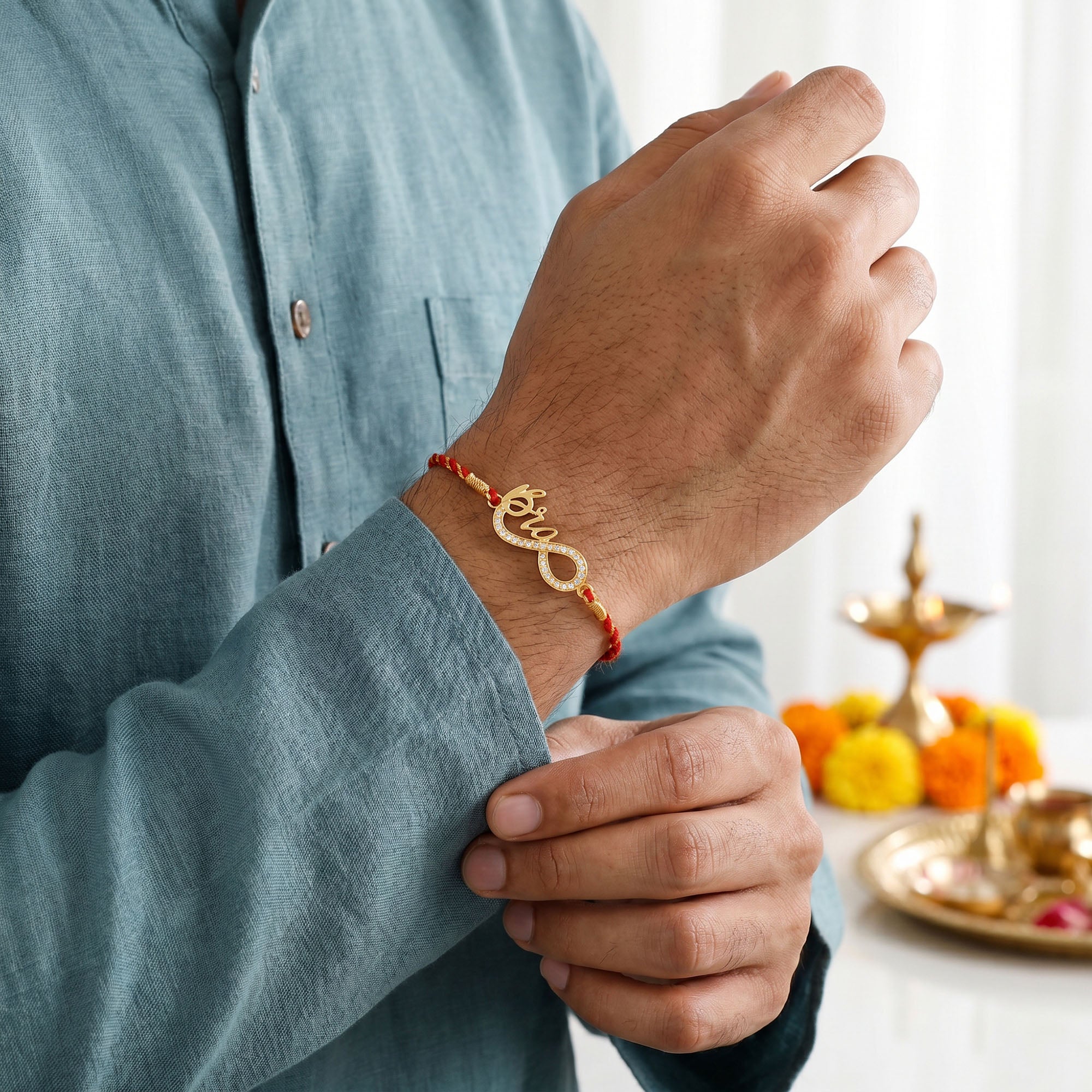 Golden Infinity Brother Rakhi — image 2