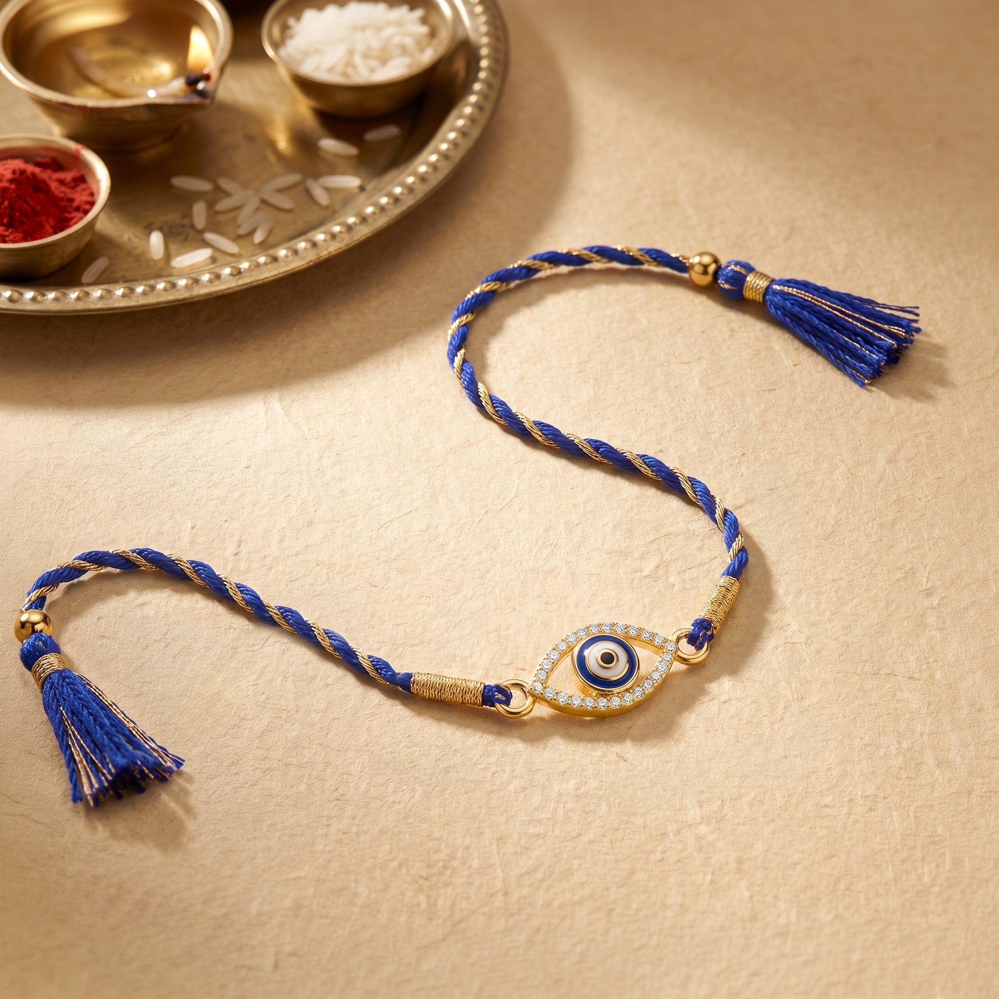Golden Suraksha Sutra Rakhi — image 1