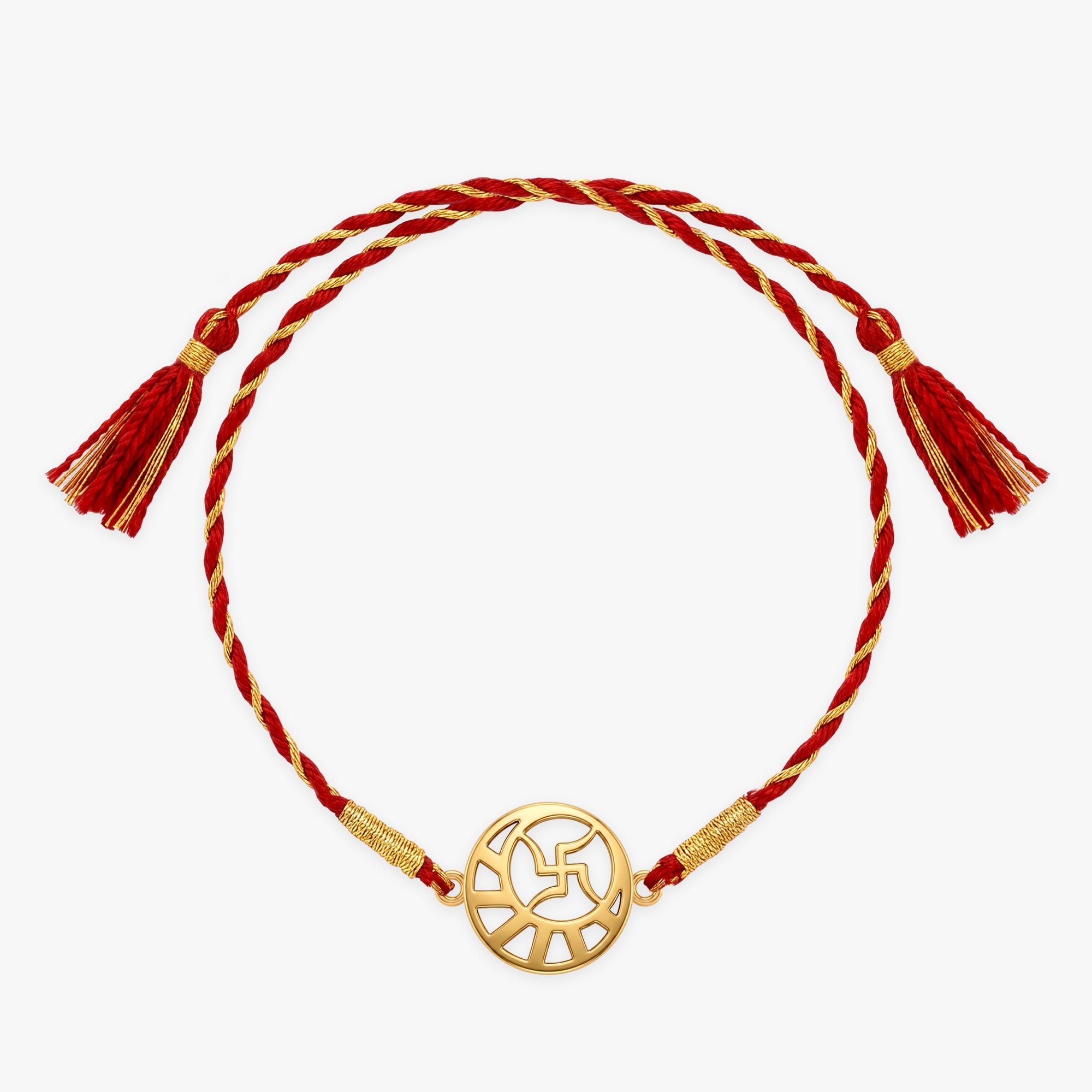 Golden Swastik Kavach Rakhi — image 3