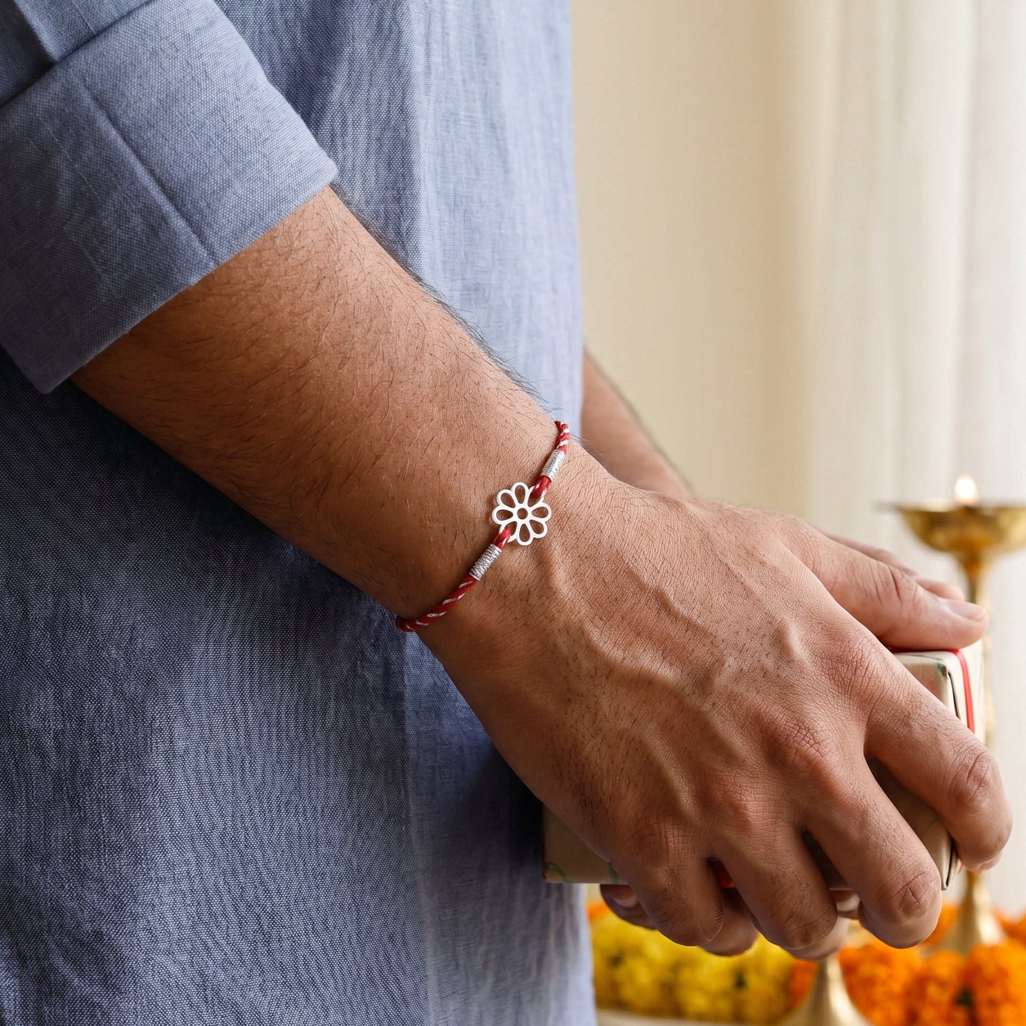 Silver Arush Viraj Rakhi — image 2