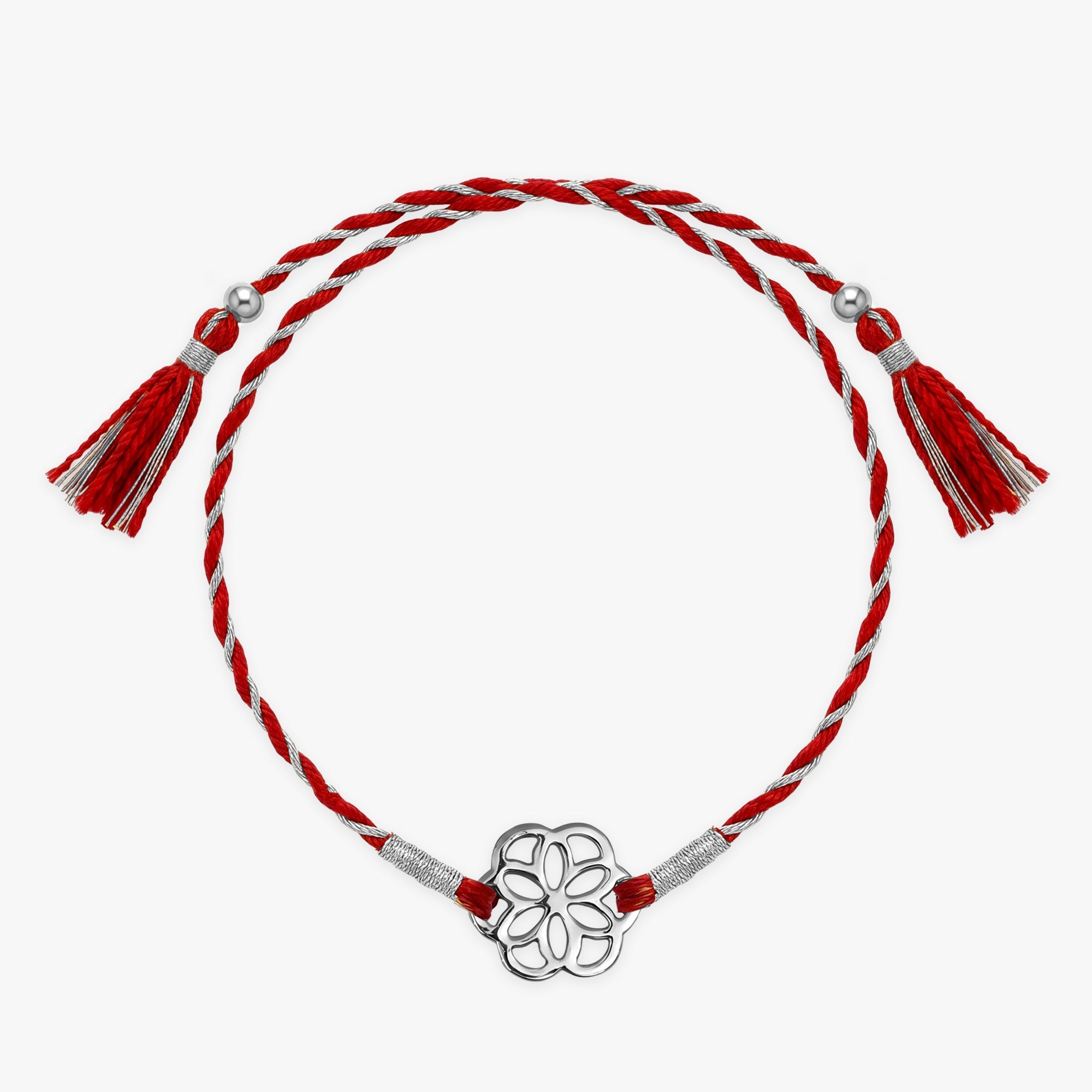 Silver Advik Mandala Rakhi — image 3