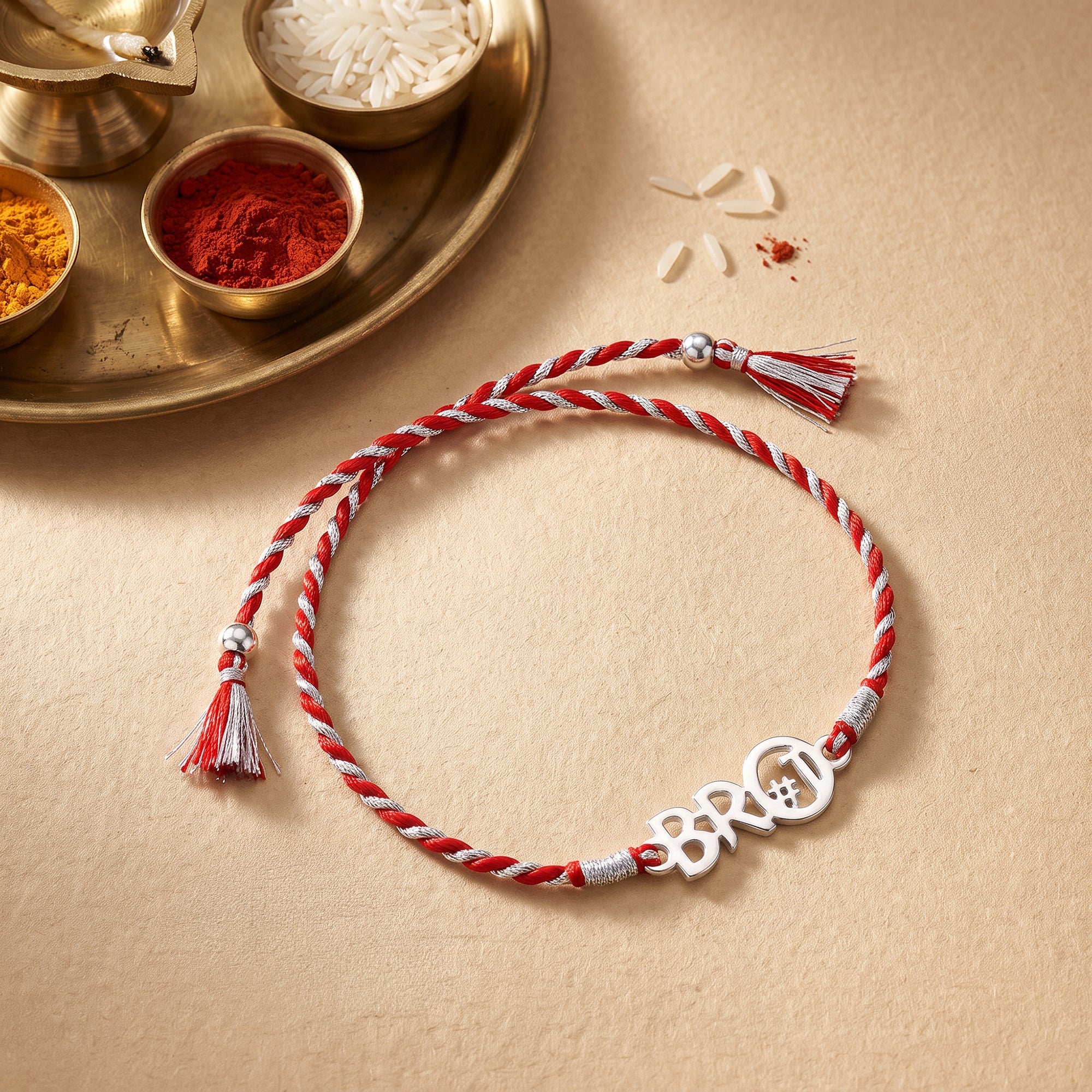 Silver Best Bro Rakhi — image 1