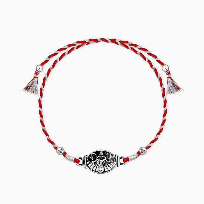 Oxidised Silver Vinayak Rakhi — image 3