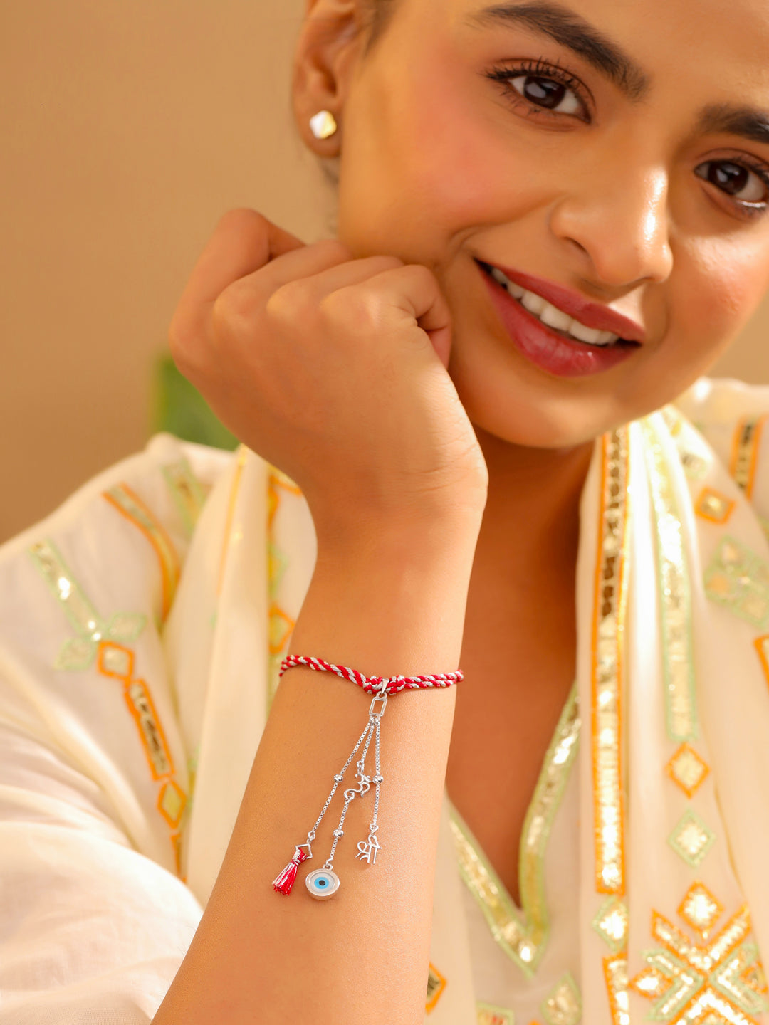 Om Shree Lumba 925 Sterling Silver Rakhi — image 2