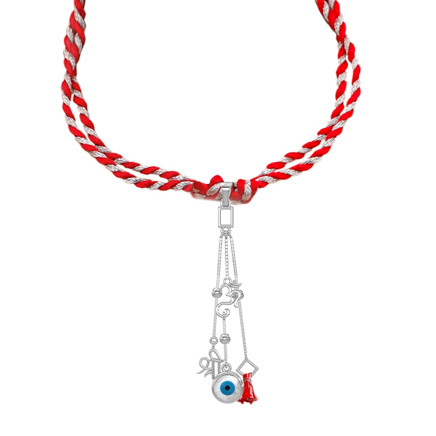 Om Shree Lumba 925 Sterling Silver Rakhi — image 3
