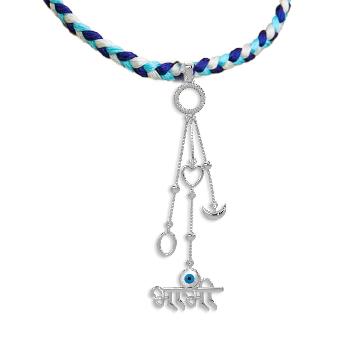 Bhabhi Love and Protection Lumba 925 Sterling Silver Rakhi — image 3