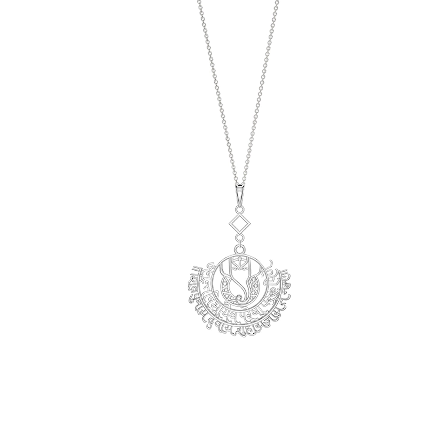 Shree Ganesh Mantra Lumba Convertible Rakhi Pendant — image 3