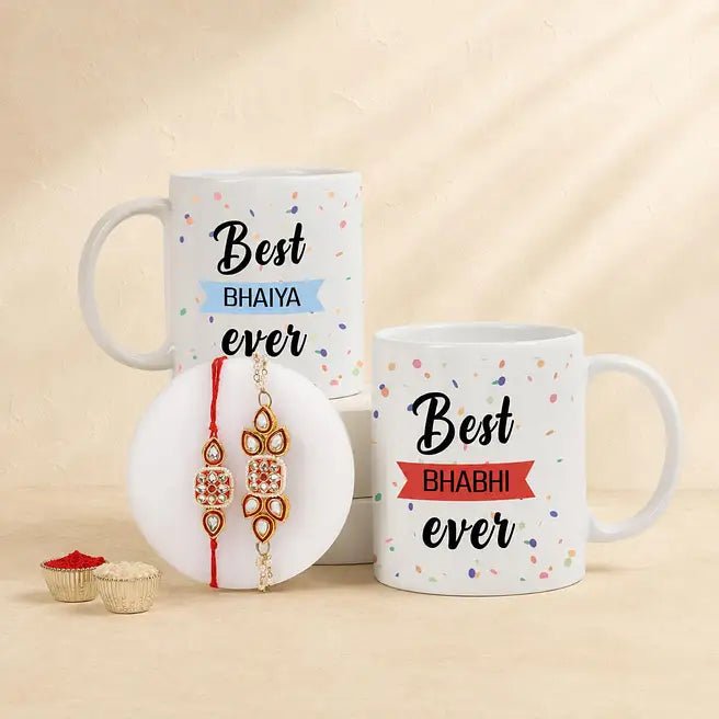 Best Bhaiya-Bhabhi Mug and Rakhi Set