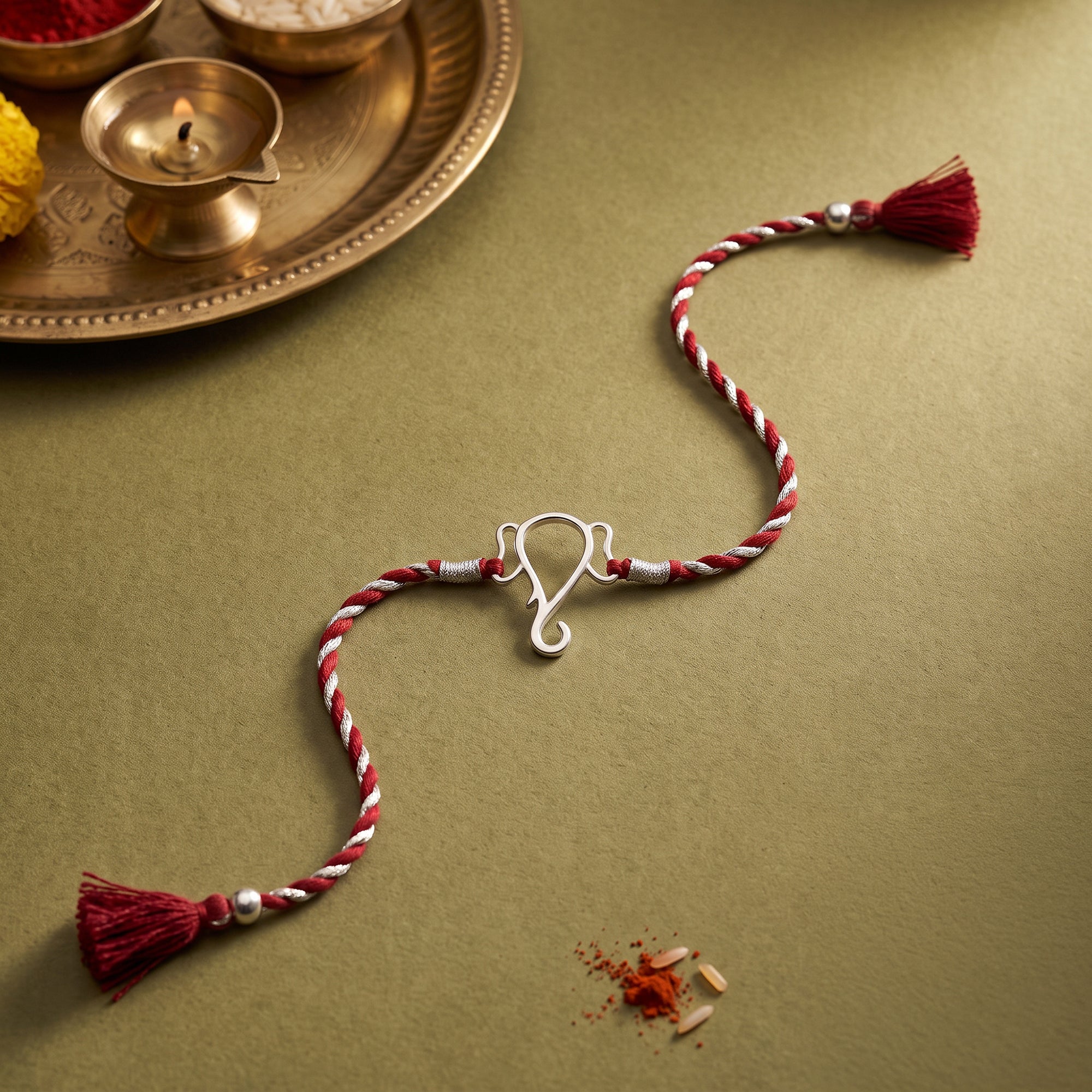 Silver Protector of All Rakhi — image 1