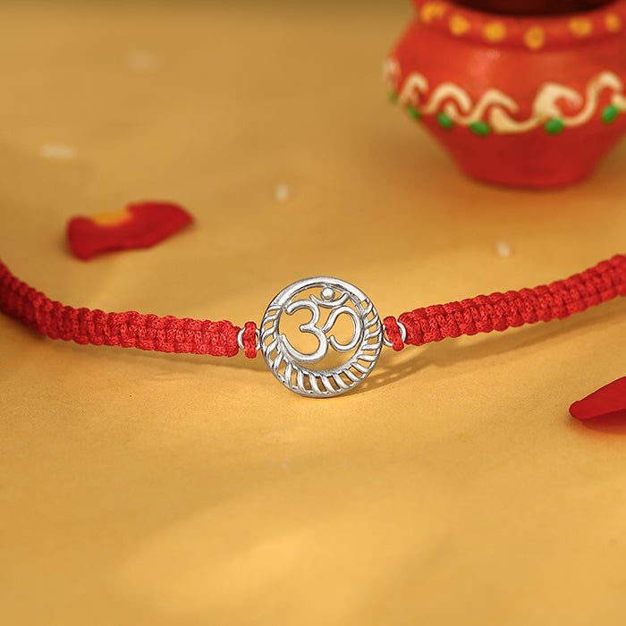 Silver Om Namah Shivaya Rakhi — image 1