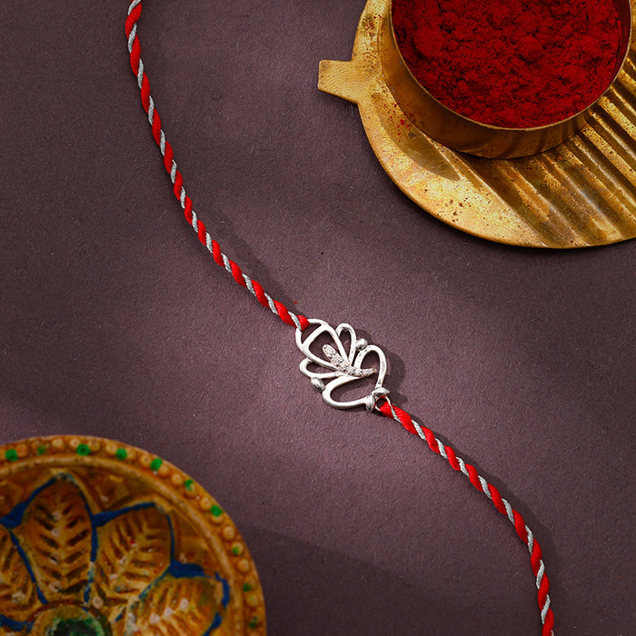 Silver Almighty Ganesha Rakhi — image 1