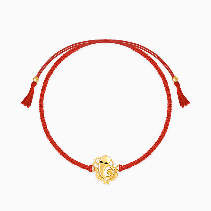 Golden Veera Ganapati Rakhi — image 3
