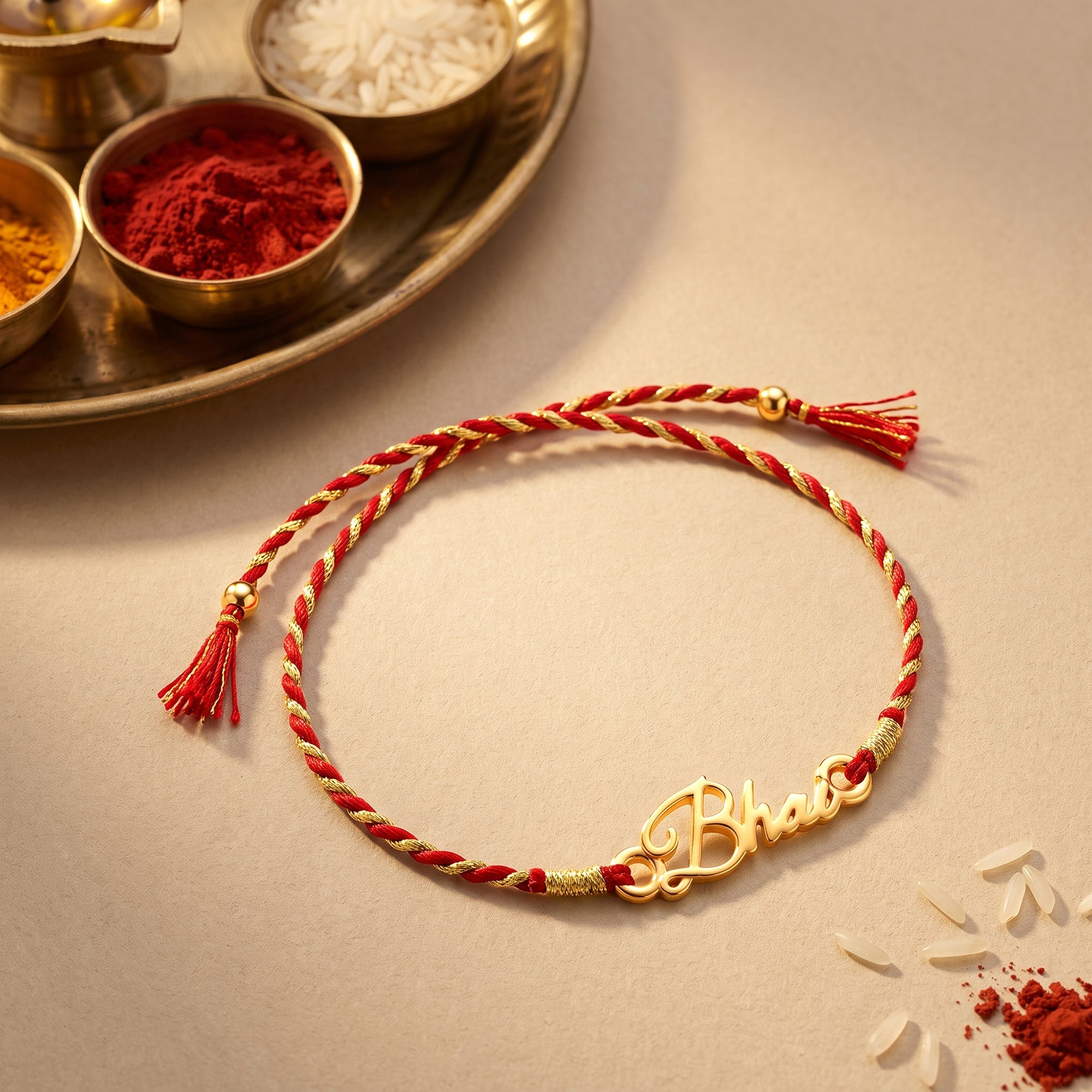 Golden Bhai Rakhi — image 1