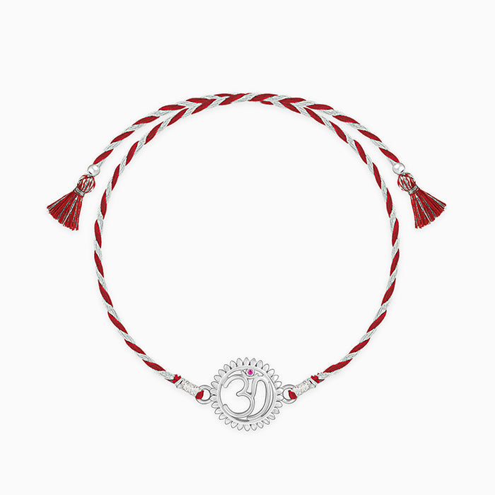 Silver Om Mandala Rakhi — image 3