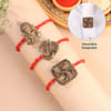 Blessed Button Cover Convertible Rakhi - Set of 3