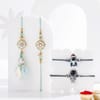 Celestial Meenakari And Kids Rakhi Set
