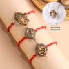 Divine Button Cover Convertible Rakhi - Set of 3