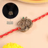 Divine Om Button Cover Convertible Rakhi