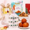 Divine Peacock Rakhi Hamper with Mithai