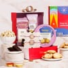 Elegant Filigree Rakhi Set with Chocolates & Cashews