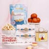Elegant Mother of Pearl Rakhi Gift Hamper
