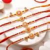 Floral & Charm Designer Rakhi Set of 5