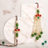 Kundan Pearl Bhaiya Bhabhi Rakhi Set
