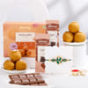 Luxurious Kundan Rakhi And Chocolate Hamper