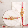 Meenakari And CZ Stone Work Bhaiya Bhabhi Rakhi