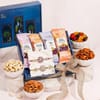 Multicolour Meenakari Rakhi Gift Box with Gourmet Nuts
