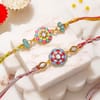 Multicolour Meenakari Rakhi Set of 2