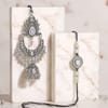 Oxidized Silver Bhaiya Bhabhi Rakhi Set