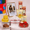 Personalized Siblings Photo Frame with Chocolates Rakhi Hamper