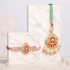 Pink Lotus Meena Bhaiya Bhabhi Rakhi Set