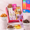 Purple Kundan Bhaiya Bhabhi Rakhi Hamper