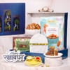Royal Beaded Rakhi with Dubai Chocolates Hamper
