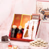 Rudraksha And Pearlwork Bhaiya Bhabhi Rakhi Hamper