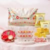 Sacred Om Swastika Rakhi Hamper