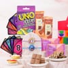 Superhero and Unicorn Rakhi Games & Treats Hamper