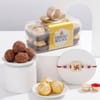 Swastik Rakhi And Chocolate Combo