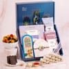 Swirl Evil Eye Rakhi and Gourmet Sweets Hamper