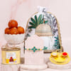 Traditional Kundan Rakhi Gift Hamper