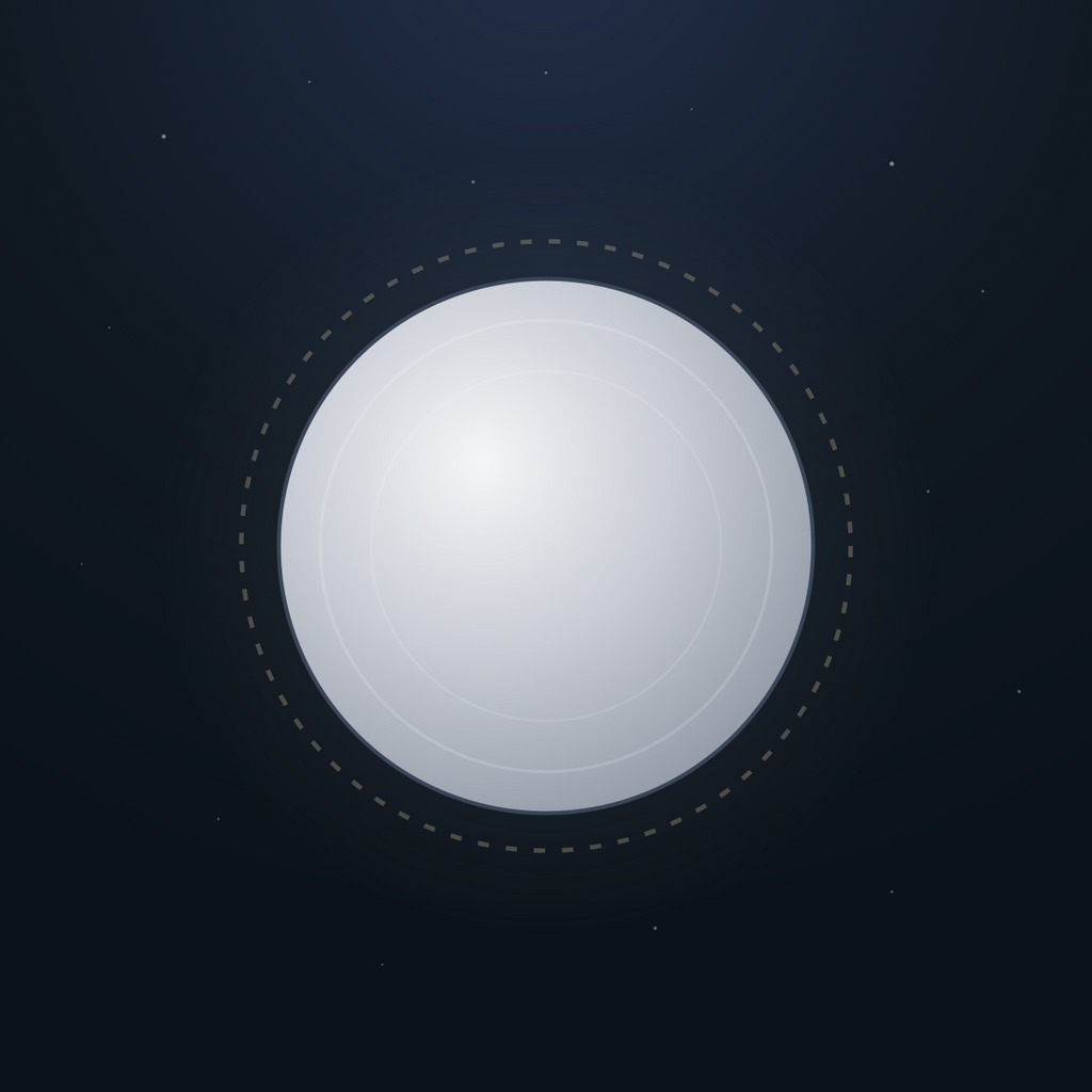 Poornima — the silver full moon on night-sky ink, the Chandvi mark
