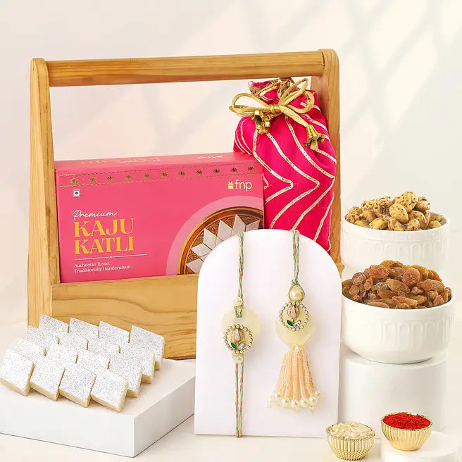 Rakhi Kaju Katli Treasure Crate
